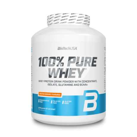 BioTech USA 100% Pure Whey - Sós Karamell (2270g) • Egészségbolt