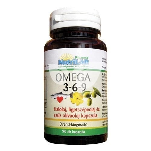 Nutrilab omega 3-6-9 500 mg 90x 90 db • Egészségbolt