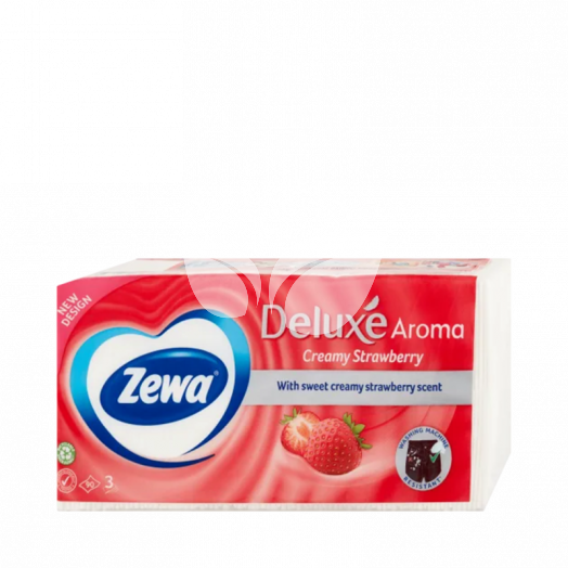 Zewa Deluxe eper papír zsebkendő • Egészségbolt