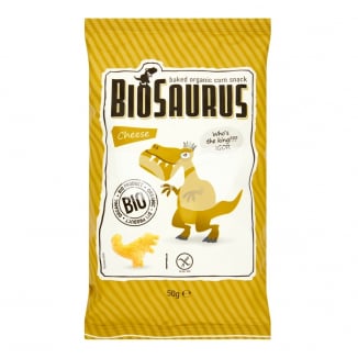Biopont BioSaurus sajtos ízű extrudált kukoricás snack 50 g