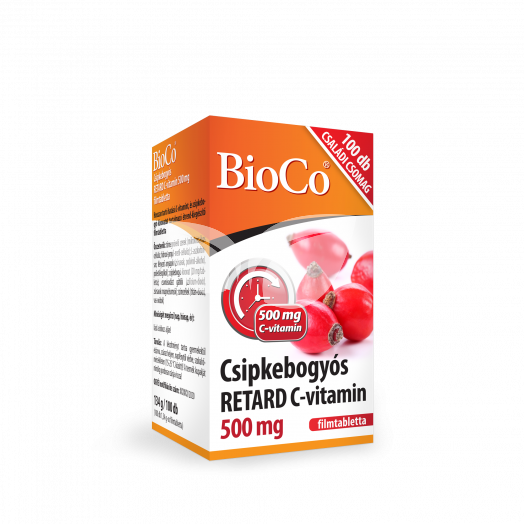 Bioco Csipkebogyós Retard C-Vitamin 500 mg 100 db • Egészségbolt