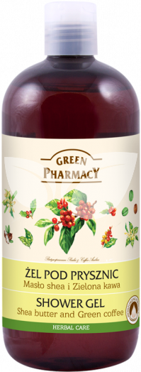 Green Pharmacy Gyógynövényes tusfürdő Shea vaj és zöld kávé • Egészségbolt