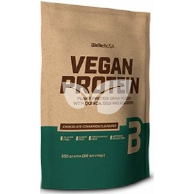 BiotechUsa Vegan Protein Csokoládé - Fahéj 25 g • Egészségbolt