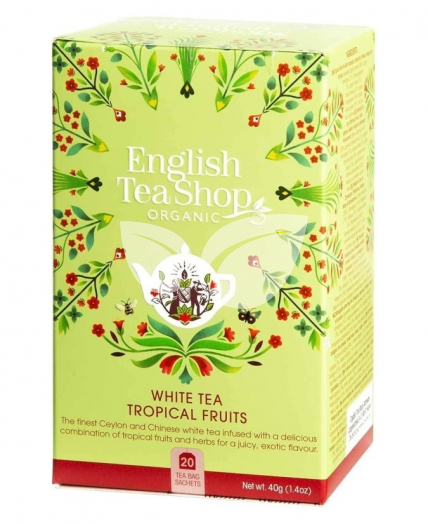 ETS 20 bio trópusi gyümölcsös fehér tea 40 g • Egészségbolt
