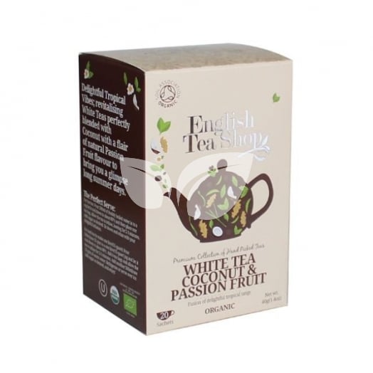 ETS bio 20 fehér tea kókusszal és passion gyümölccsel 20X2g • Egészségbolt