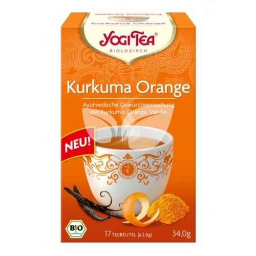 Yogi bio tea kurkuma narancs 17x2g 34 g • Egészségbolt