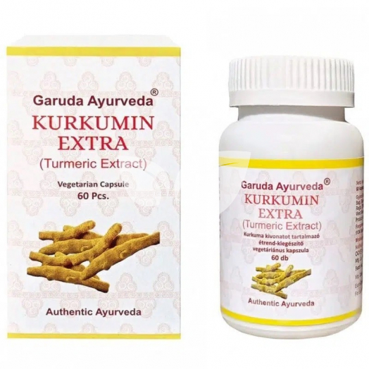 Garuda Ayurveda Kurkumin Extra vegetáriánus kapszula • Egészségbolt