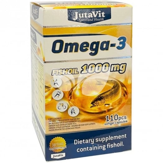 JutaVit Omega-3 halolaj 1000mg gélkapszula • Egészségbolt