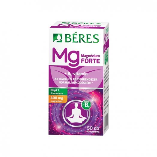 Béres Magnézium 400 mg+B6 Forte 50 db filmtabletta • Egészségbolt