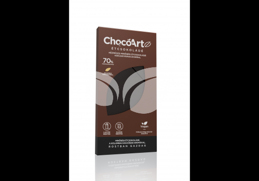 Chocoartz kézműves minőségű 70%os kakaótartalmú étcsokoládé kókuszvirágcukorral 80 g • Egészségbolt