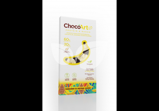 Chocoartz protein és banán kókusztejes csokoládé 20%os fehérje tartalommal 70 g • Egészségbolt