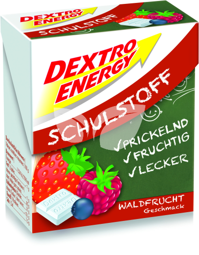 Dextro energy szőlőcukor tabletta erdei gyümölcs ízű 50 g • Egészségbolt
