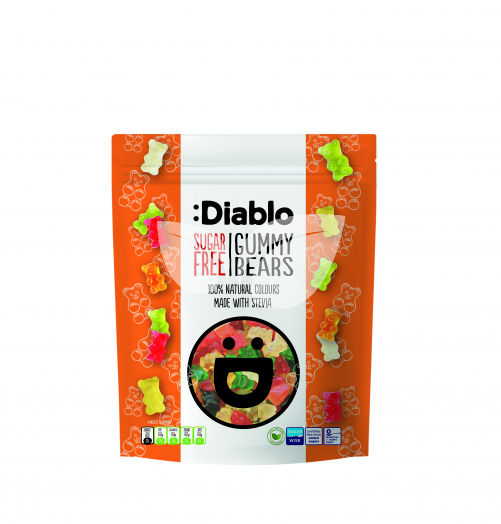 Diablo cukormentes gumimaci cukorkák, édesítőszerrel 75g • Egészségbolt