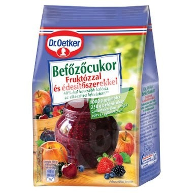 Dr.oetker befőzőcukor fruktózzal és édesítőszerekkel 350 g • Egészségbolt