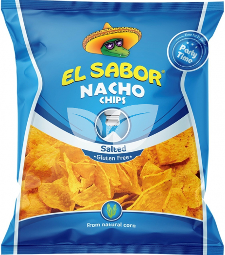 El sabor big nacho chips gluténmentes sós 225 g • Egészségbolt