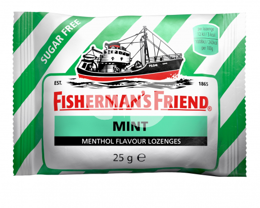 Fishermans friend cukorka zöld 25 g • Egészségbolt