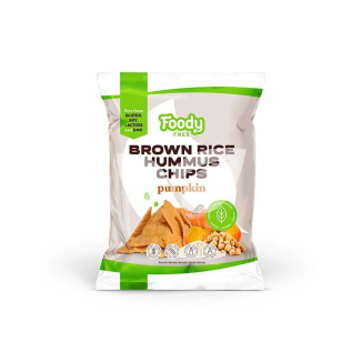 Foody Free gluténmentes barna rizs és hummusz chips sütőtökkel 50 g