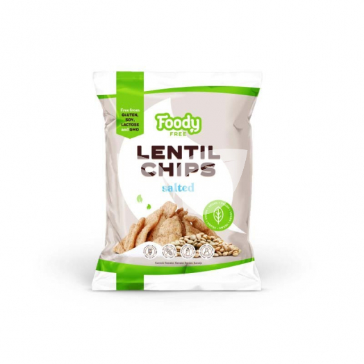 Foody Free gluténmentes lencse chips sóval 50 g • Egészségbolt