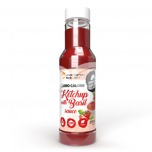 Forpro near zero calorie sauce bazsalikomos ketchup szósz édesítőszerekkel 375 ml • Egészségbolt