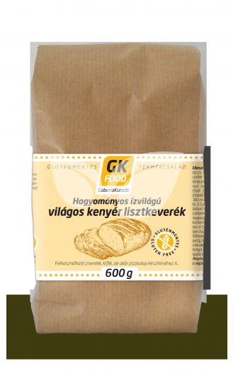 Gk Food lisztkeverék hagyományos ízvilágú világos kenyér 600 g • Egészségbolt