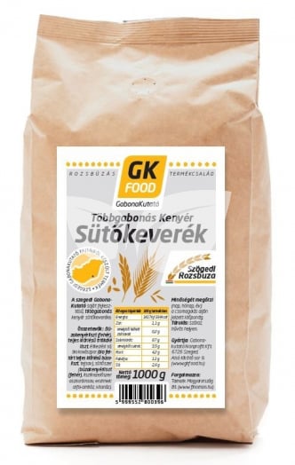 Gk Food többgabonás kenyér sütőkeverék 1000 g • Egészségbolt