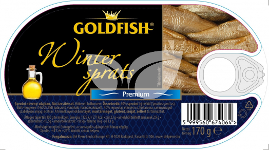 Goldfish füstölt sprotni olajban 170 g • Egészségbolt