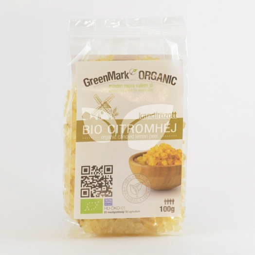 Greenmark bio kandírozott citromhéj 100 g • Egészségbolt