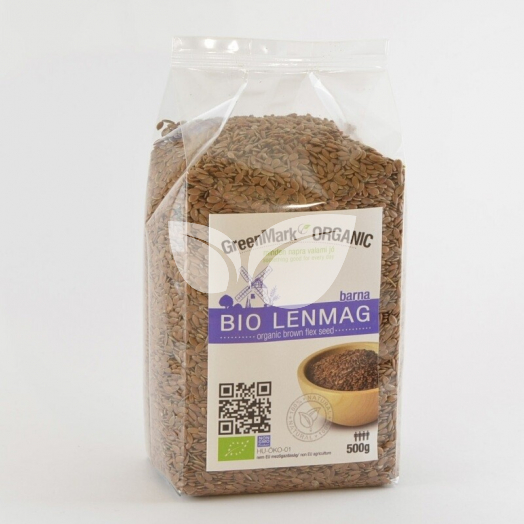 Greenmark bio lenmag barna 500 g • Egészségbolt