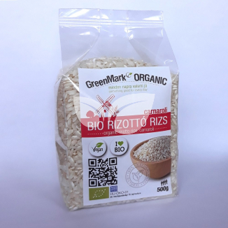 Greenmark bio rizottó rizs fehér carnaroli  500 g