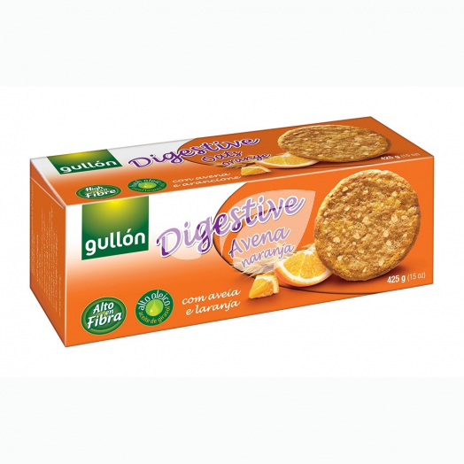 Gullón digestive zabpelyhes, narancsos keksz 425 g • Egészségbolt