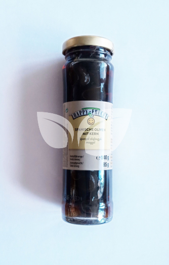 Happy Frucht spanyol fekete olajbogyó maggal 140 g • Egészségbolt