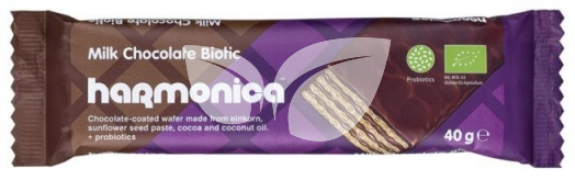 Harmonica bio nápolyi tejcsokival bevonva biotikus 40 g • Egészségbolt