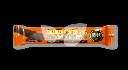HelloKeto szelet kollagén protein csokoládé ízű 40 g • Egészségbolt