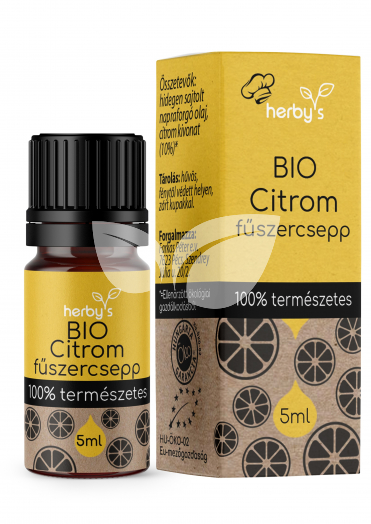 Herbys bio citrom fűszercsepp 5 ml • Egészségbolt