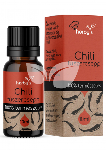 Herbys chili fűszercsepp 10 ml • Egészségbolt
