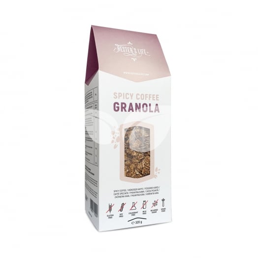 Hester's life spicy coffee granola 320 g • Egészségbolt