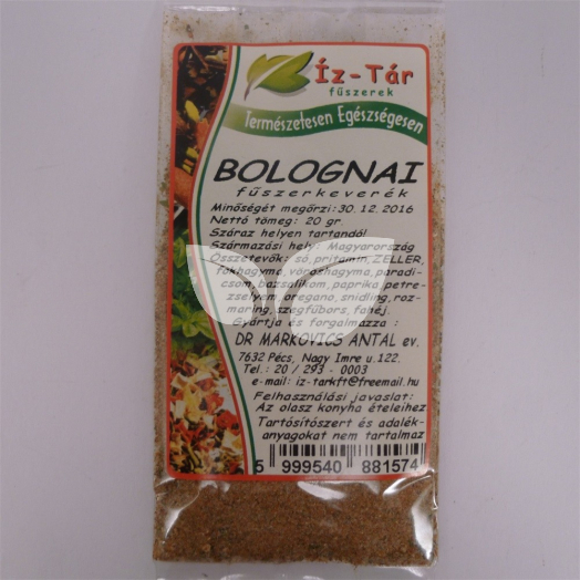 Íz-Tár fűszerkeverék bolognai 20 g • Egészségbolt