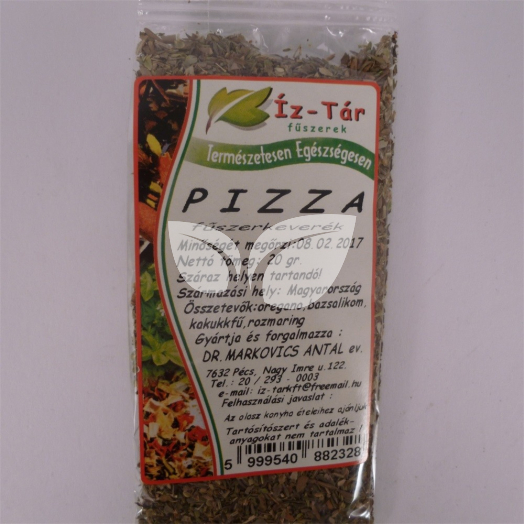 Íz-Tár fűszerkeverék pizza 20 g • Egészségbolt
