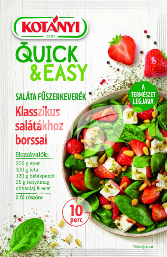 Kotányi quick&easy fűszerkeverék klasszikus salátákhoz borssal 20 g