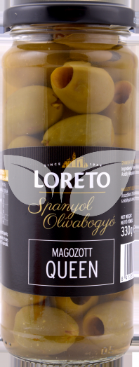 Loreto queen zöld magozott olívabogyó 163 g • Egészségbolt