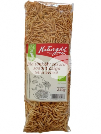 Naturgold bio tönköly tészta teljes őrlésű csiga 250 g • Egészségbolt