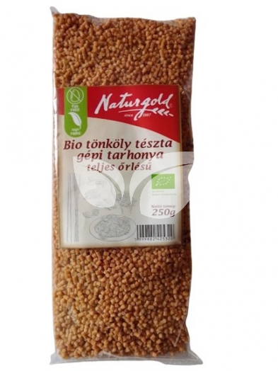 Naturgold bio tönköly tészta teljes őrlésű gépi tarhonya 250 g • Egészségbolt