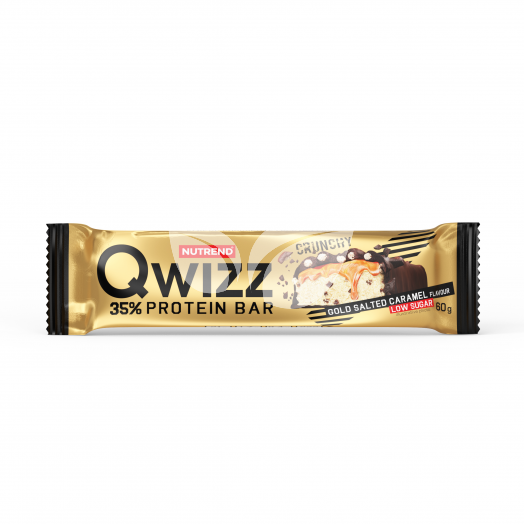 Nutrend qwizz protein szelet gold sós karamell 60 g • Egészségbolt
