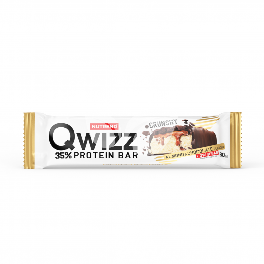 Nutrend qwizz protein szelet mandula+csokoládé 60 g • Egészségbolt