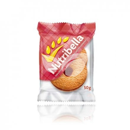 Nutribella teljes kiőrlésű keksz meggyes almás öntettel 50 g • Egészségbolt