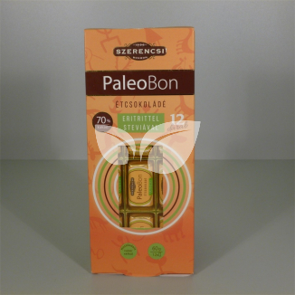 Paleobon étcsokoládé édesítőszerekkel 12x5 g 60 g