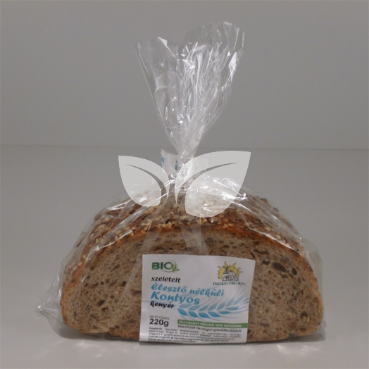 Piszkei bio kontyos kenyér szeletelt 220 g • Egészségbolt