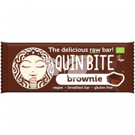 Quin Bite bio nyers desszert szelet brownie 30 g 30 g • Egészségbolt