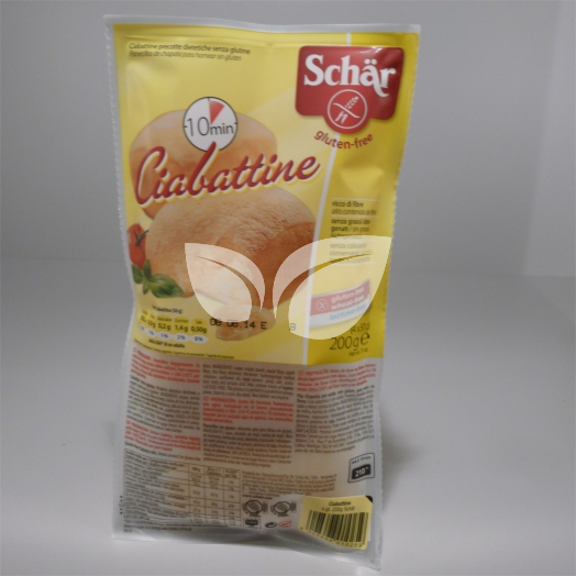 Schar gluténmentes ciabatta zsemle elösütőtt 4x50g 200 g • Egészségbolt