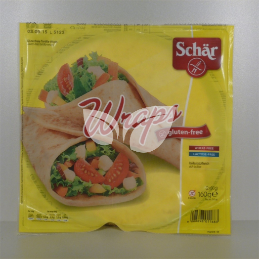 Schar gluténmentes wraps tortilla lap 160 g • Egészségbolt